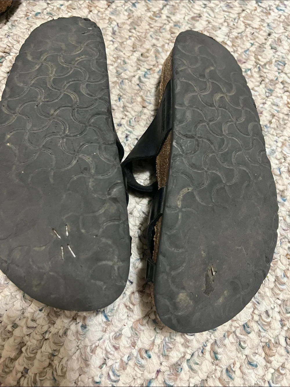 Birkenstock Black Two-Strap Sandals